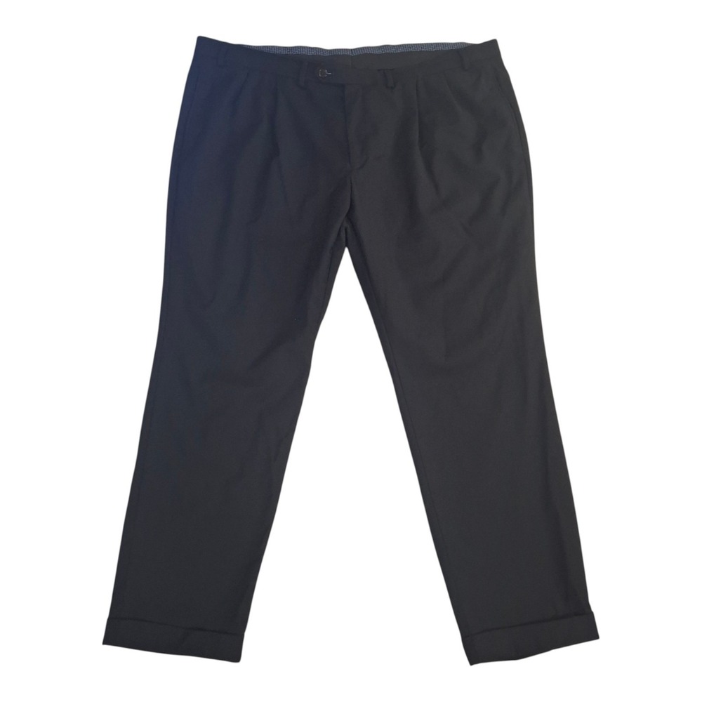 Lauren Ralph Lauren Pants Men's 42x30* Black High Performance Wool Pleated Dress